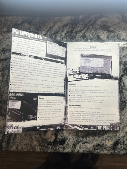 The Punisher PS2 Custom Manual
