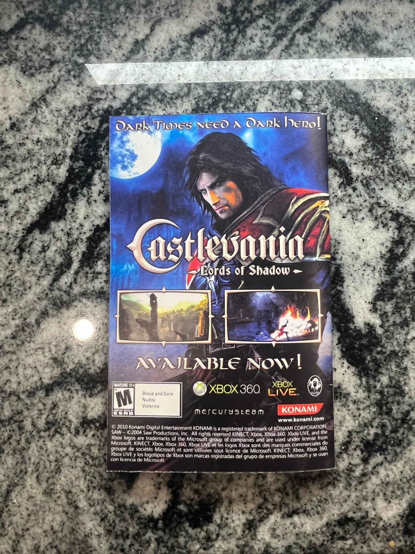 Saw 2 Xbox 360 Custom Manual