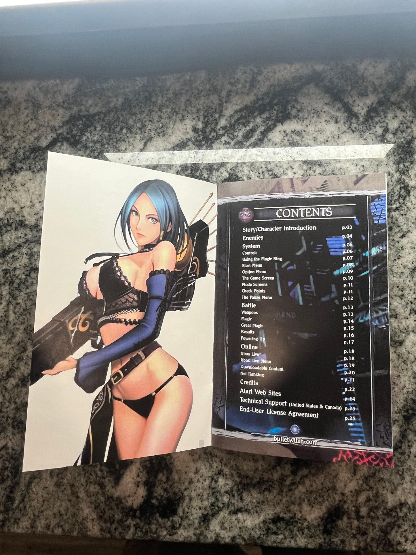 Bullet Witch Xbox 360 Custom Manual