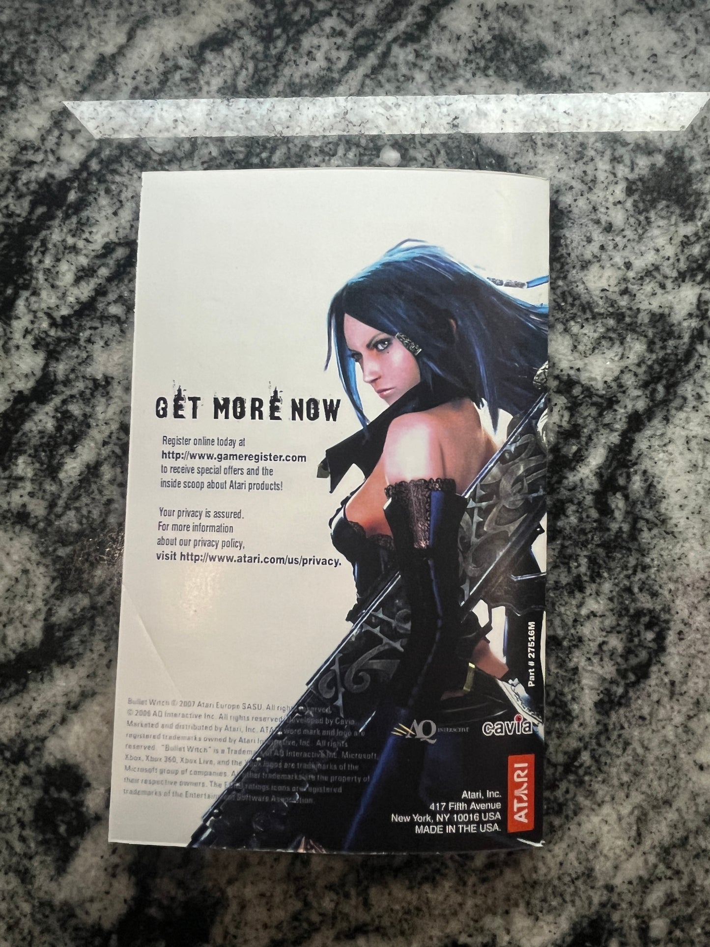 Bullet Witch Xbox 360 Custom Manual