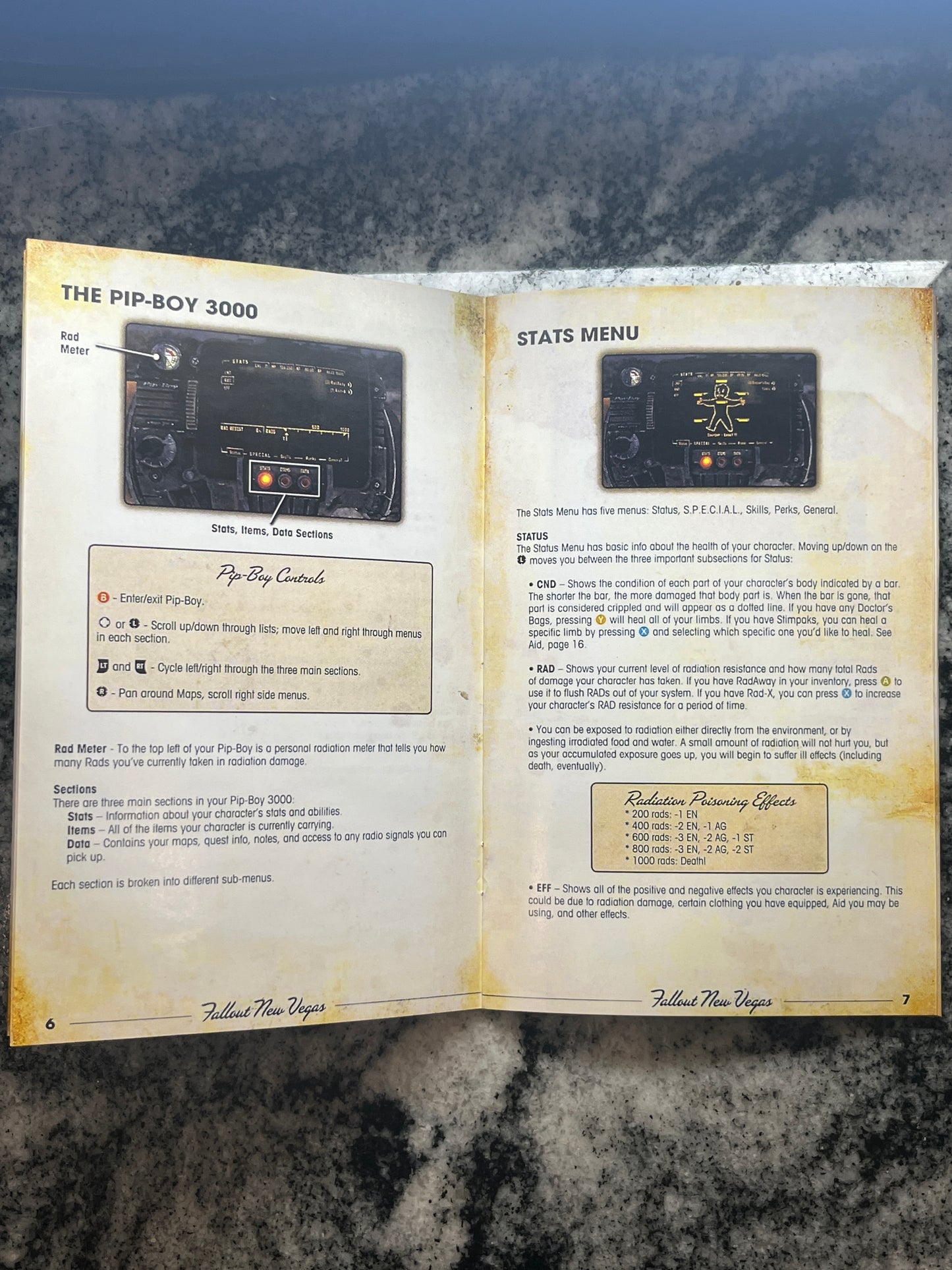 Fallout 3 Custom Game of the Year Edition Xbox 360 Custom Manual