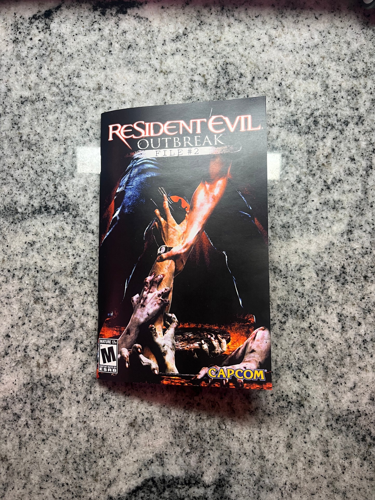 Resident Evil Outbreak file#2 PS2 Custom Manual
