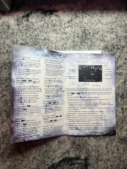 Resident Evil Outbreak file#2 PS2 Custom Manual