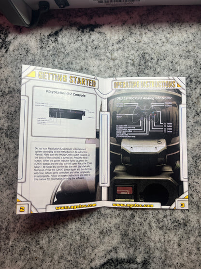 Echo Night Beyond PS2 Custom Manual