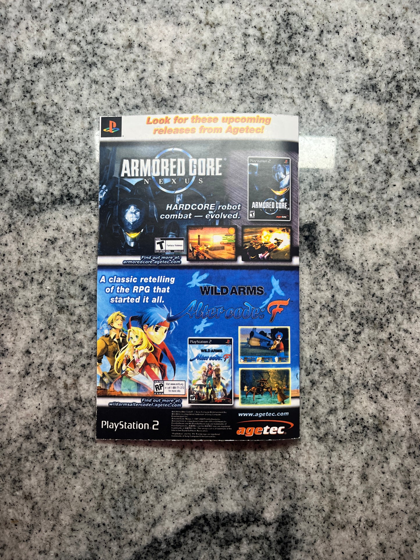 Echo Night Beyond PS2 Custom Manual