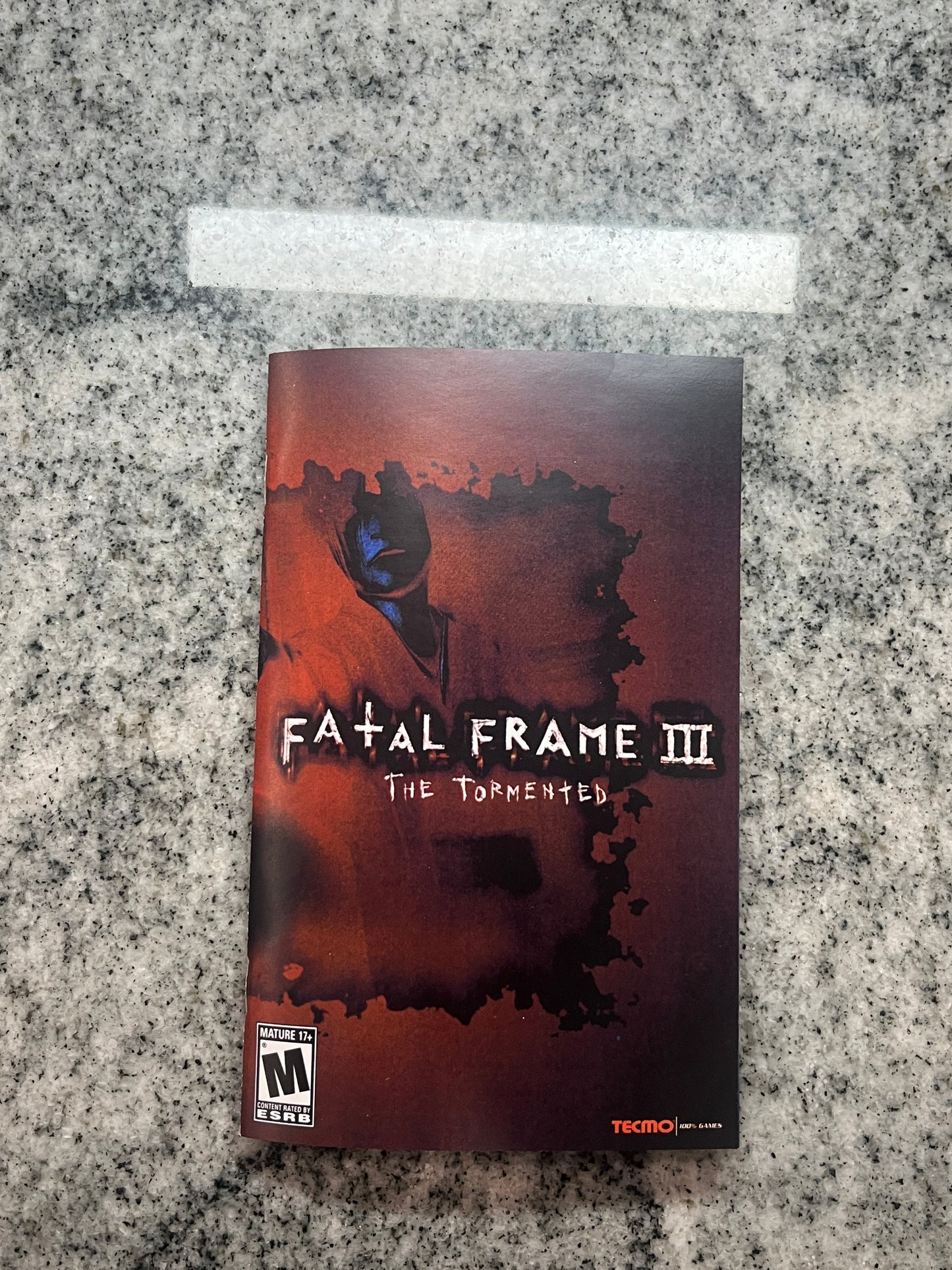 Fatal Frame 3 The Tormented PS2 Custom Manual