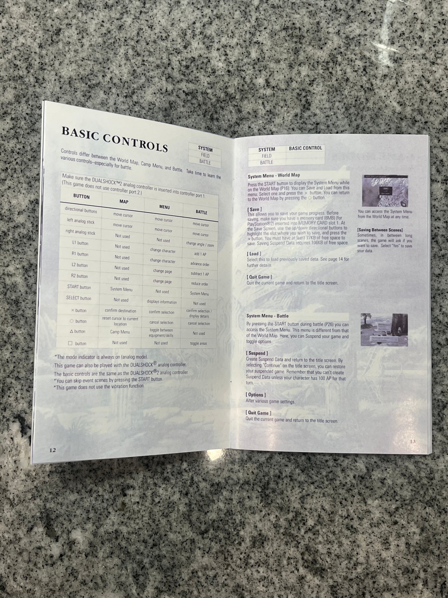 Stella Deus The Gates of Eternity PS2 Custom Manual