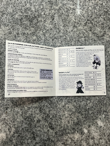 Dragonball Z Ultimate Battle 22 PS1 Custom Manual