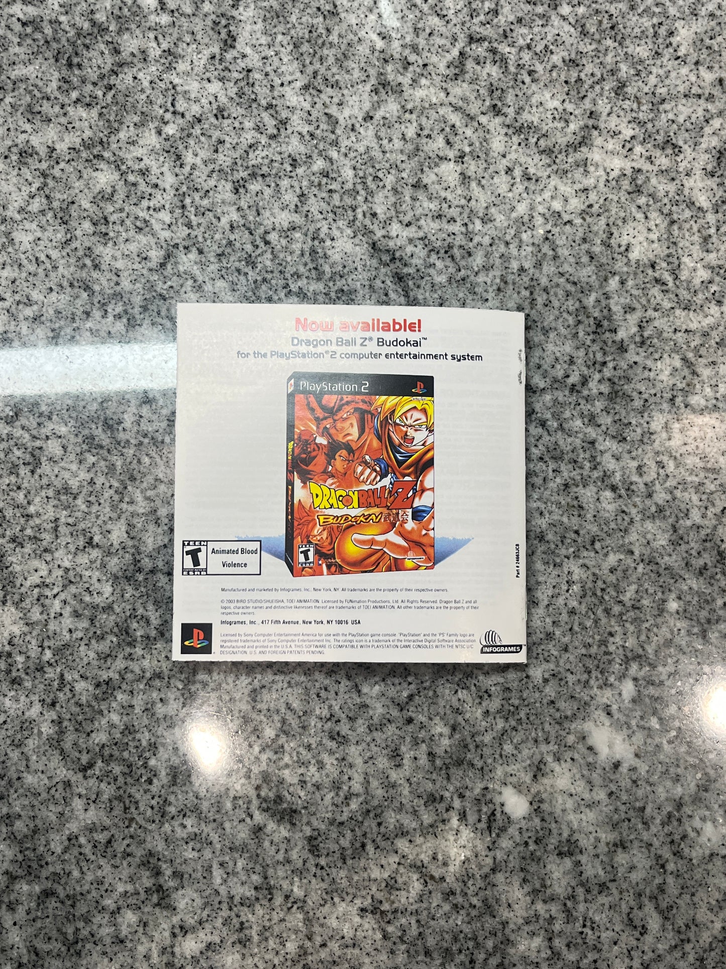 Dragonball Z Ultimate Battle 22 PS1 Custom Manual