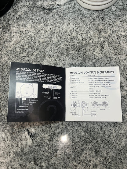 Resident Evil 2 Dual Shock Version PS1 Custom Manual