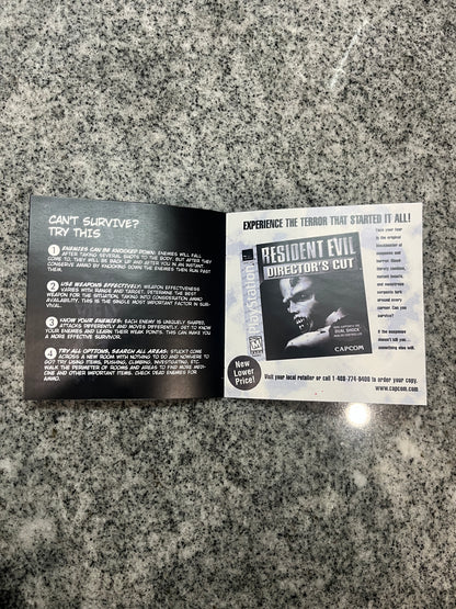 Resident Evil 2 Dual Shock Version PS1 Custom Manual