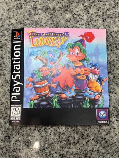 The Adventures of Lomax PS1 Custom Manual