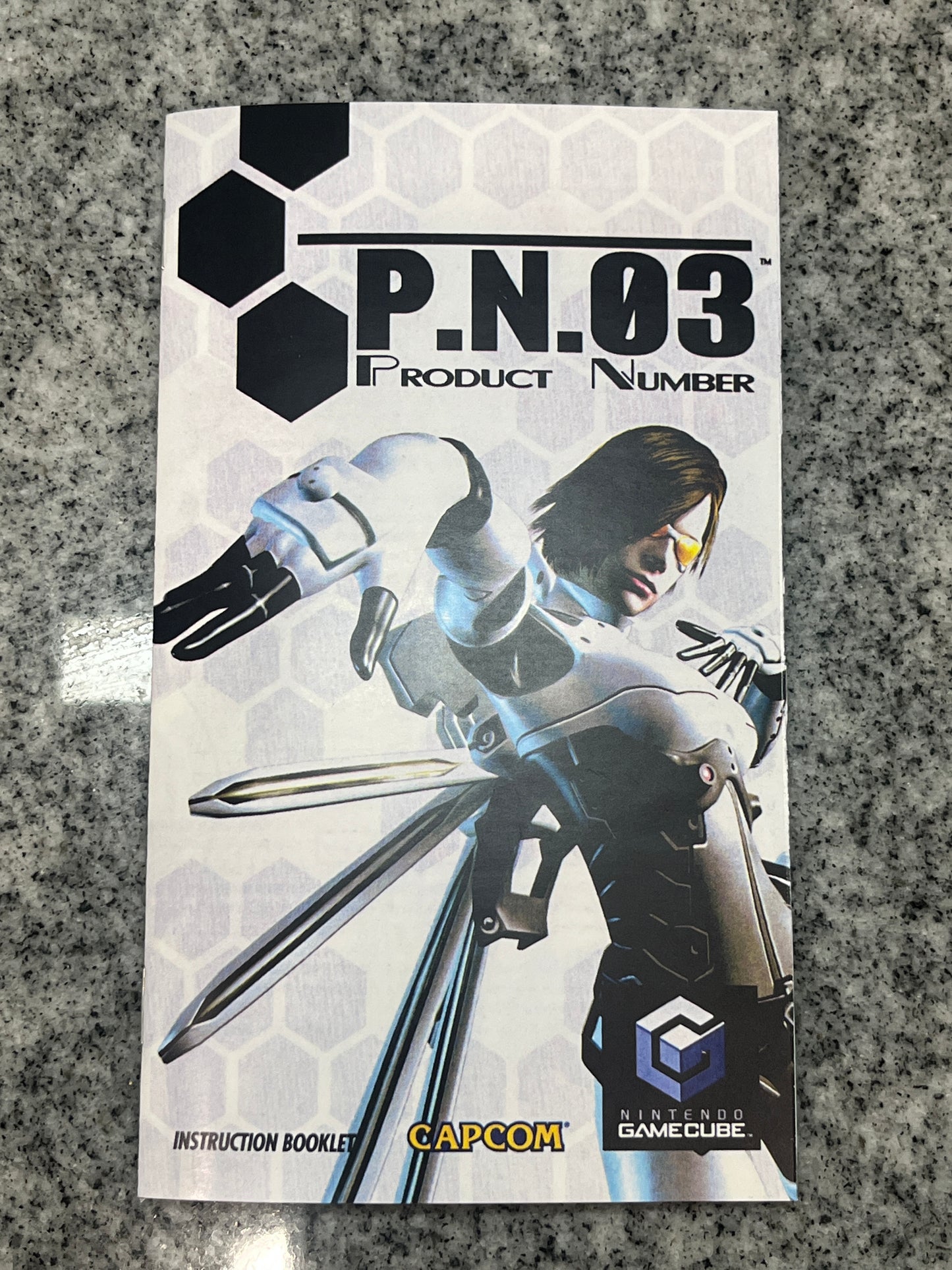 P.N. 03 Product Number GameCube custom manual