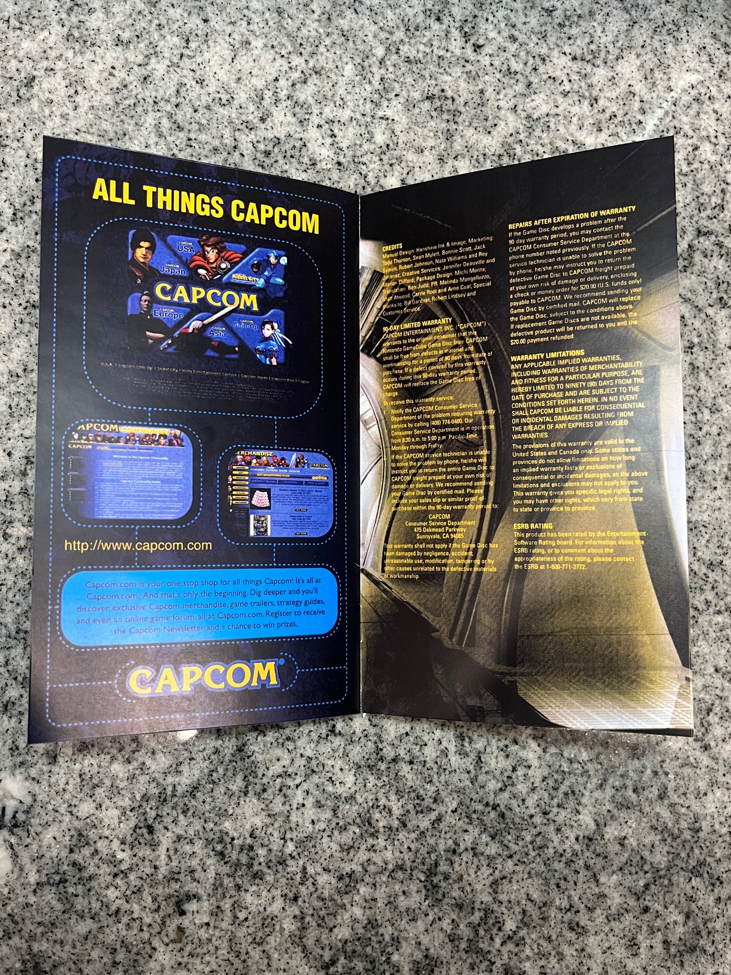 P.N. 03 Product Number GameCube custom manual