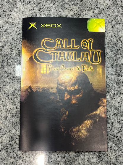 Call of Cthilhu Xbox Custom Manual