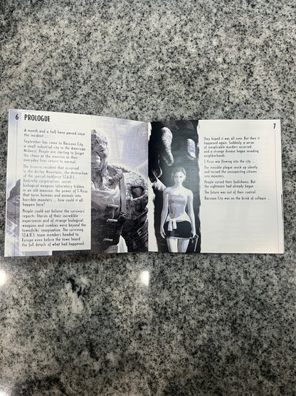 Resident Evil 3 Nemesis PS1 Custom Manual