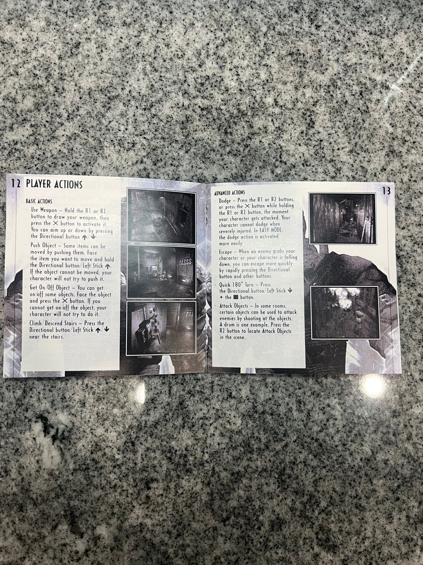 Resident Evil 3 Nemesis PS1 Custom Manual