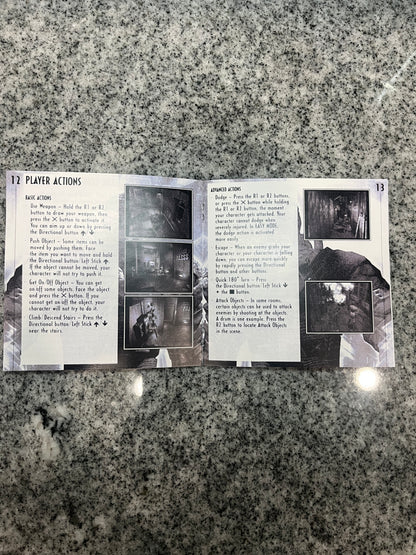 Resident Evil 3 Nemesis PS1 Custom Manual