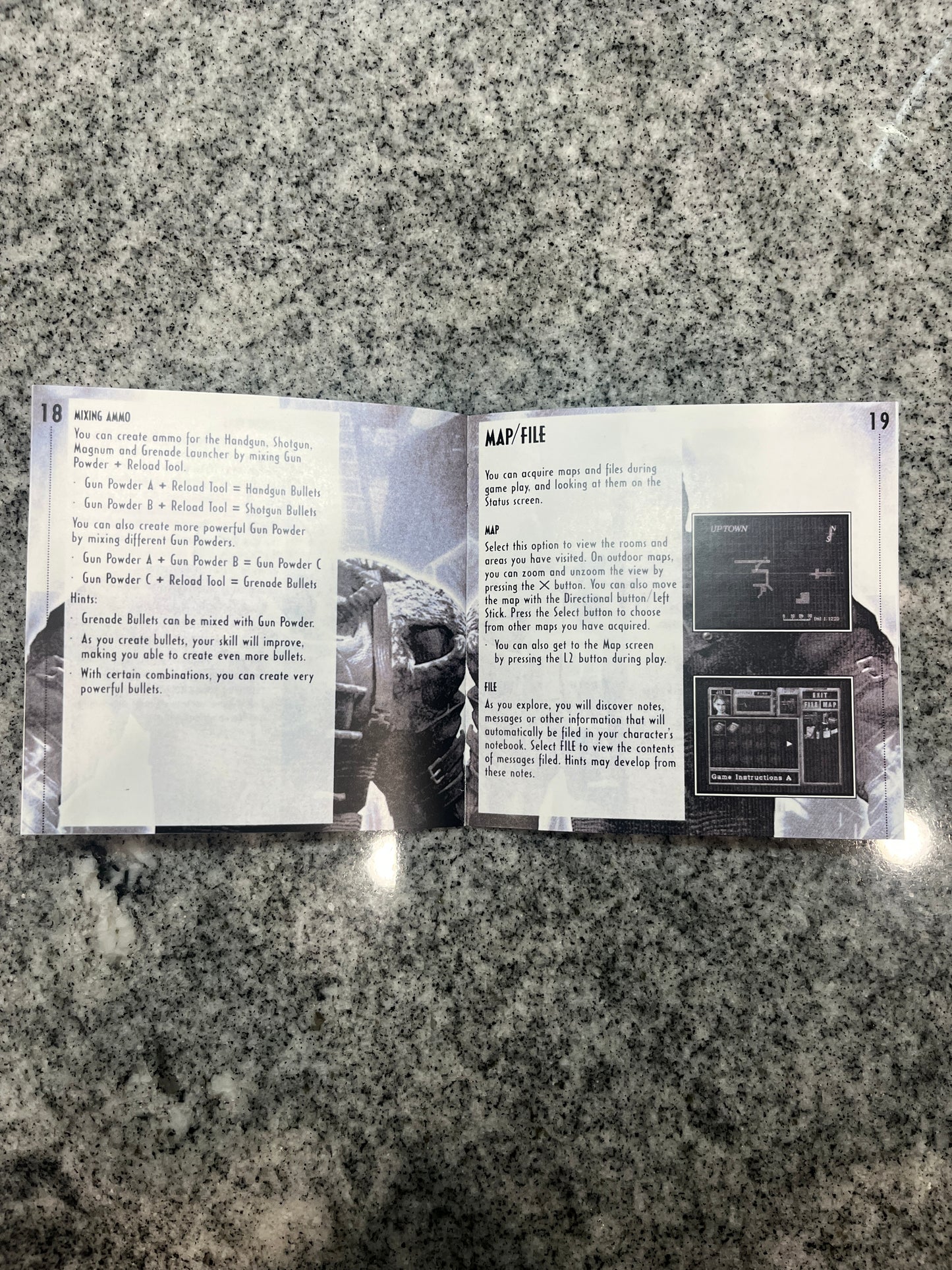 Resident Evil 3 Nemesis PS1 Custom Manual
