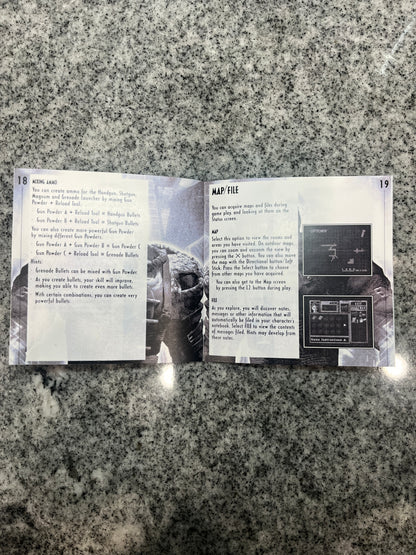 Resident Evil 3 Nemesis PS1 Custom Manual