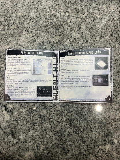 Silent Hill PS1 Custom Manual