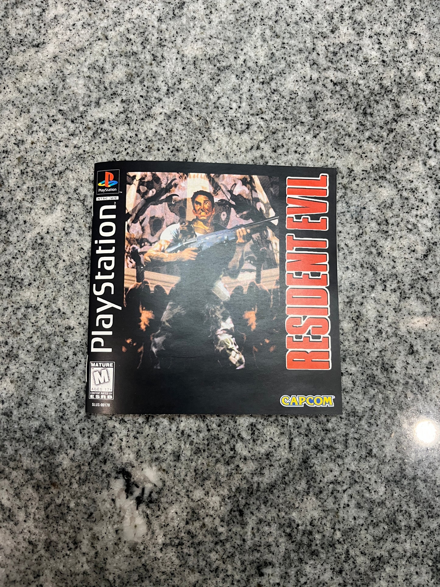 Resident Evil Jewel Case Version PS1 Custom Manual