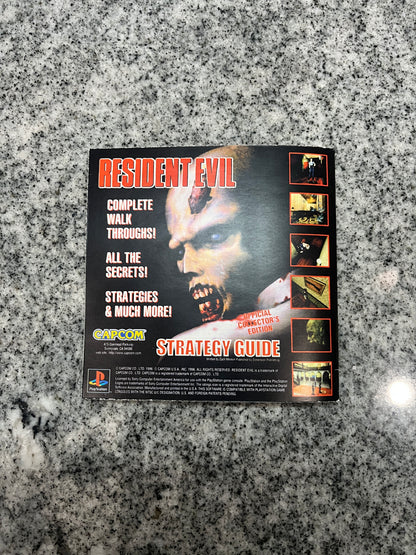 Resident Evil Jewel Case Version PS1 Custom Manual