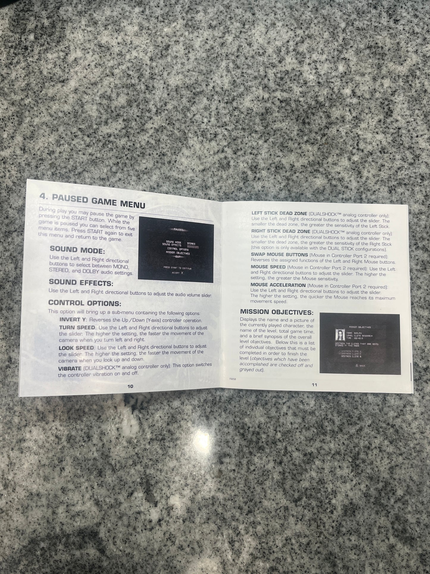 Alien Resurrection PS1 Custom Manual