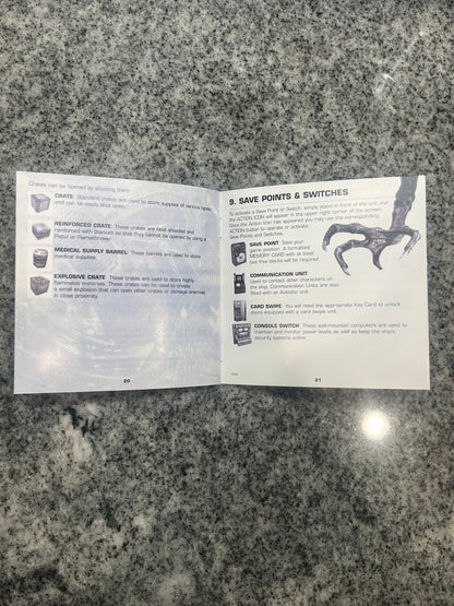 Alien Resurrection PS1 Custom Manual