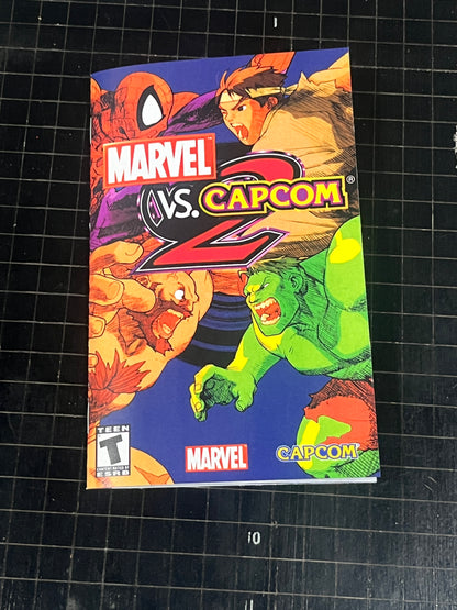 Marvel vs Capcom 2 PS2 Custom Manual