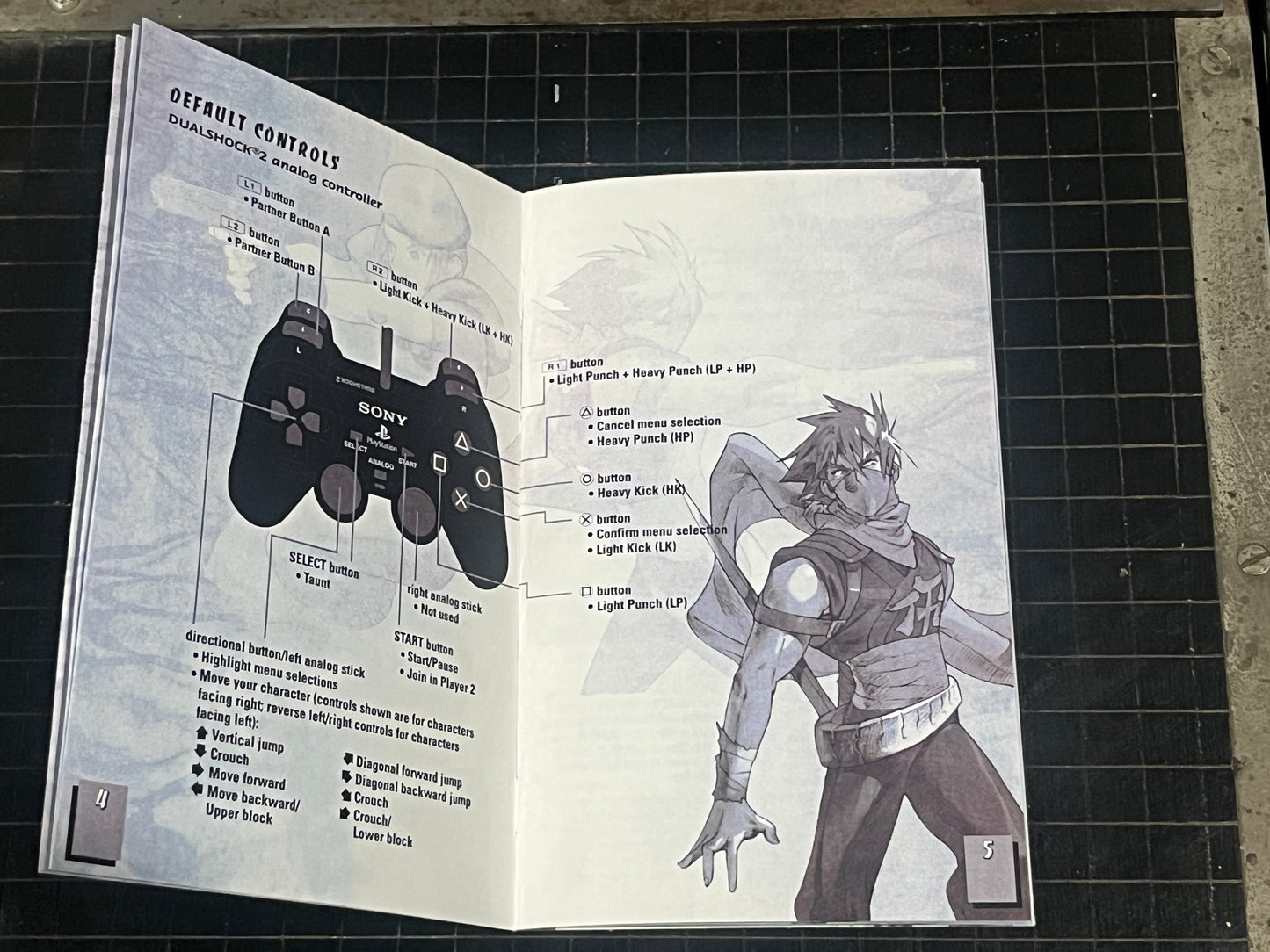 Marvel vs Capcom 2 PS2 Custom Manual