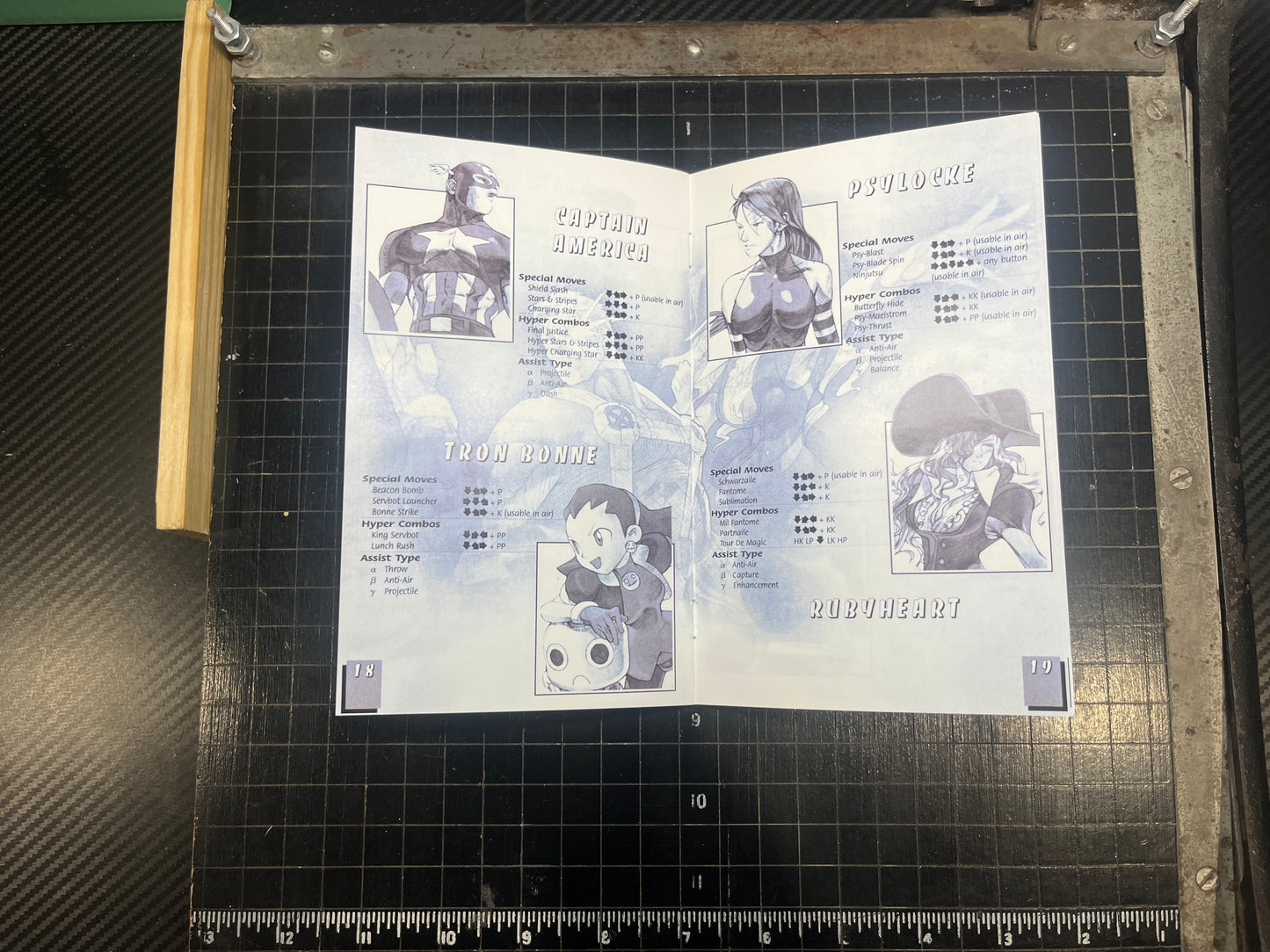 Marvel vs Capcom 2 PS2 Custom Manual