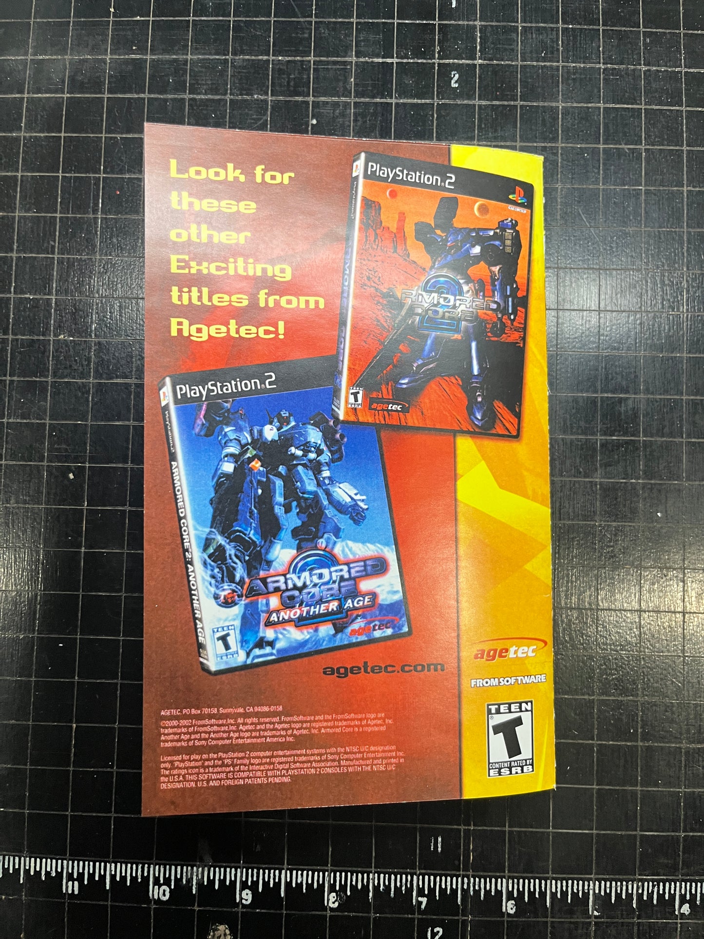 Armored Core 3 PS2 Custom Manual