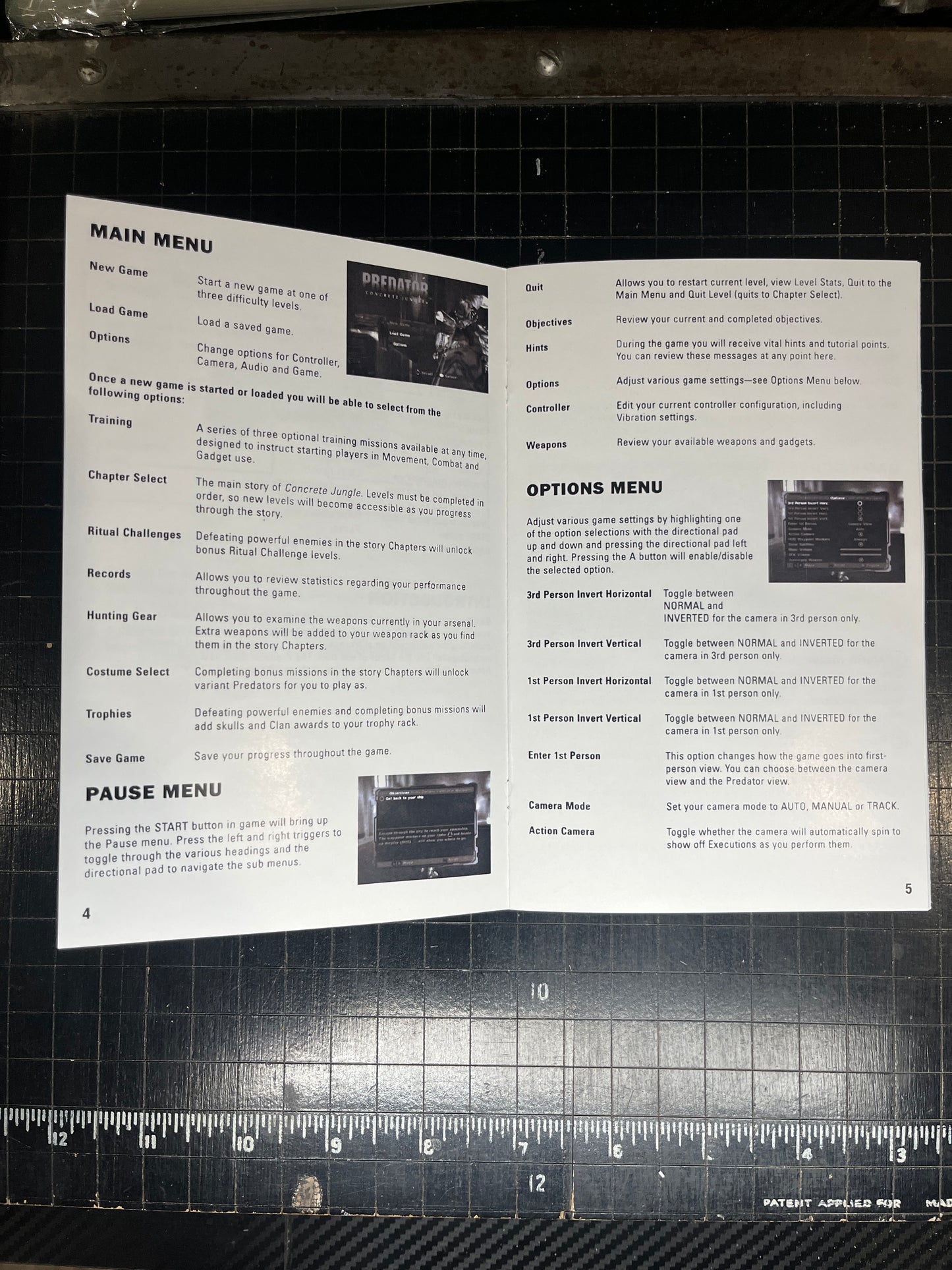 Predator Concrete Jungle Xbox Custom Manual