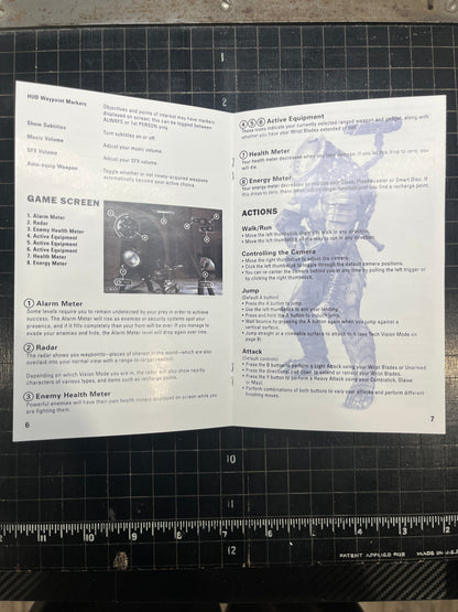 Predator Concrete Jungle Xbox Custom Manual
