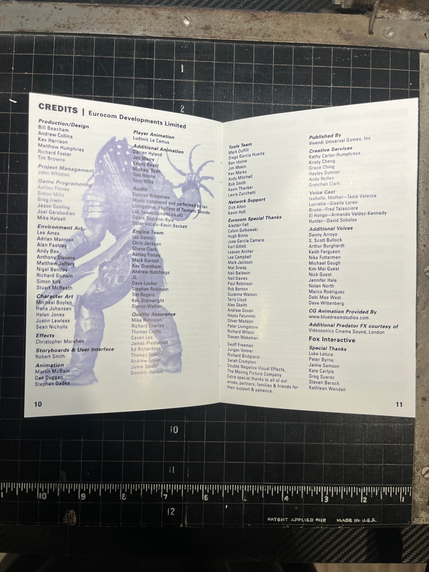 Predator Concrete Jungle Xbox Custom Manual