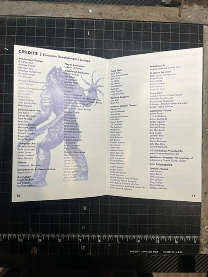 Predator Concrete Jungle Xbox Custom Manual