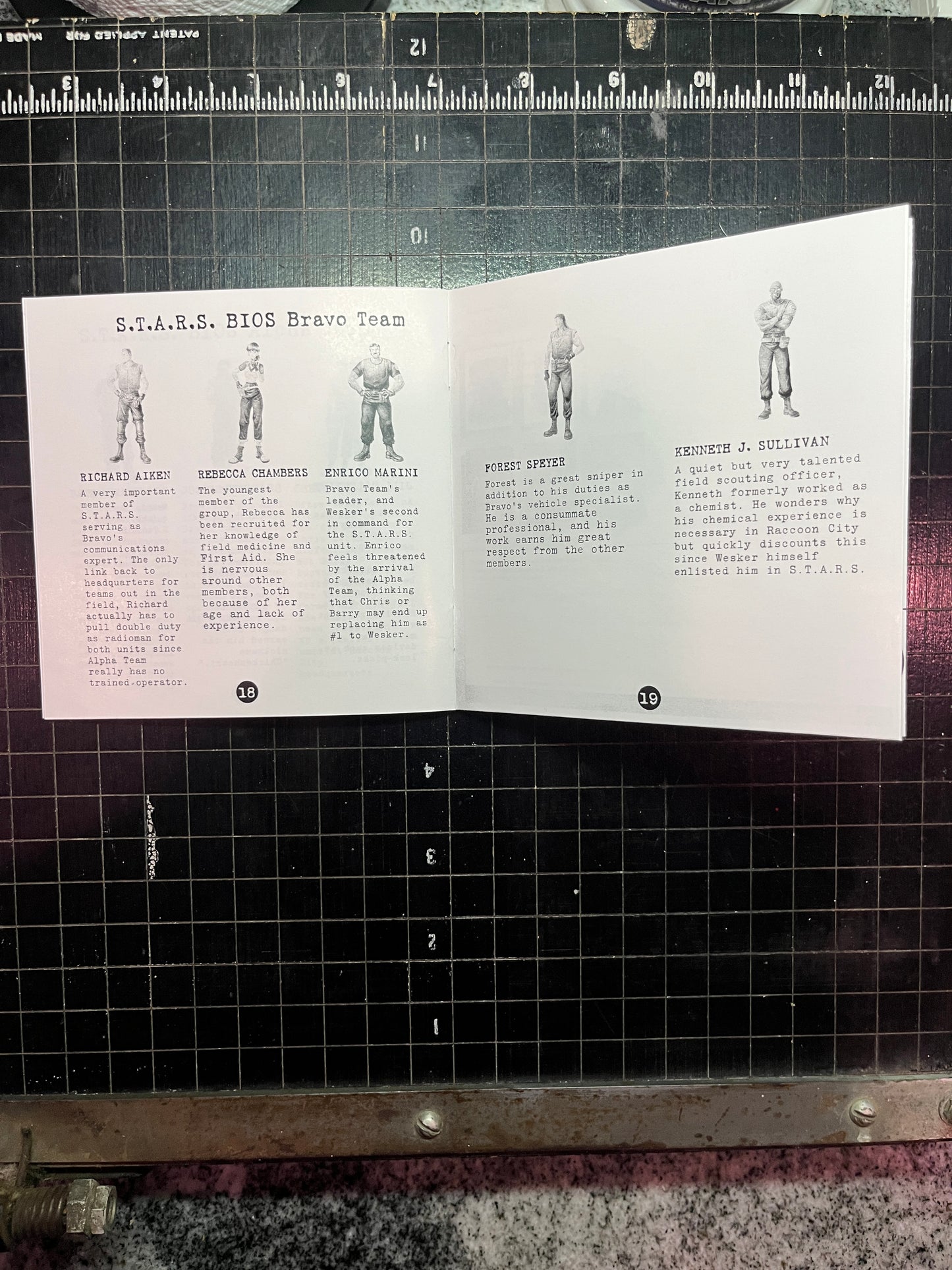 Resident Evil Director's Cut PS1 Custom Manual