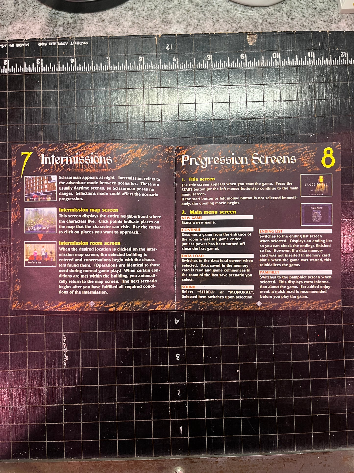 Clock Tower PS1 Custom Manual