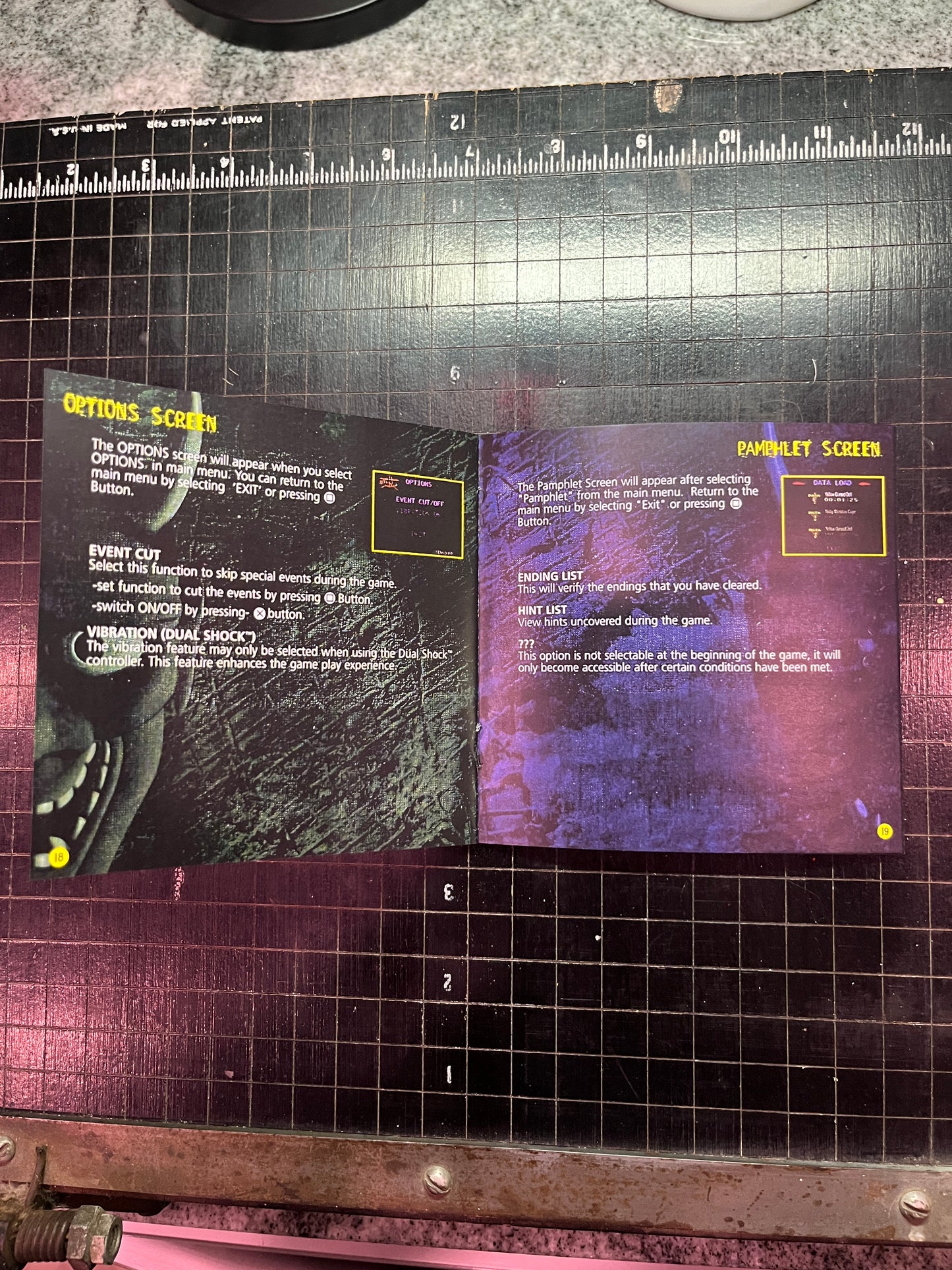 Clock Tower 2 PS1 Custom Manual