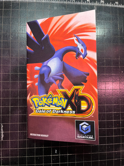 Pokemon Gale of Darkness GameCube custom manual