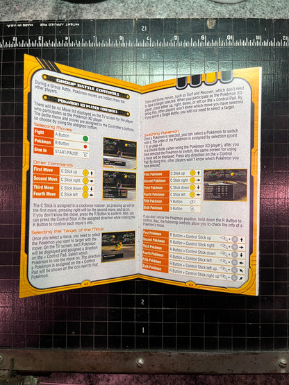 Pokemon Gale of Darkness GameCube custom manual