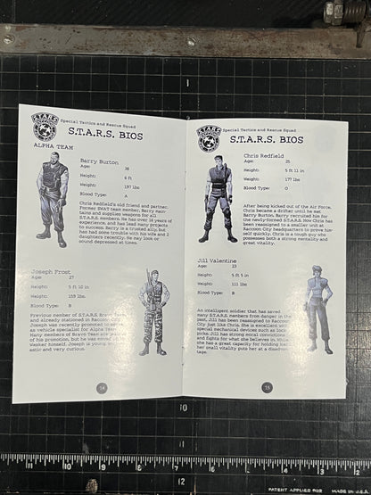 Resident Evil Long Box Version PS1 Custom Manual