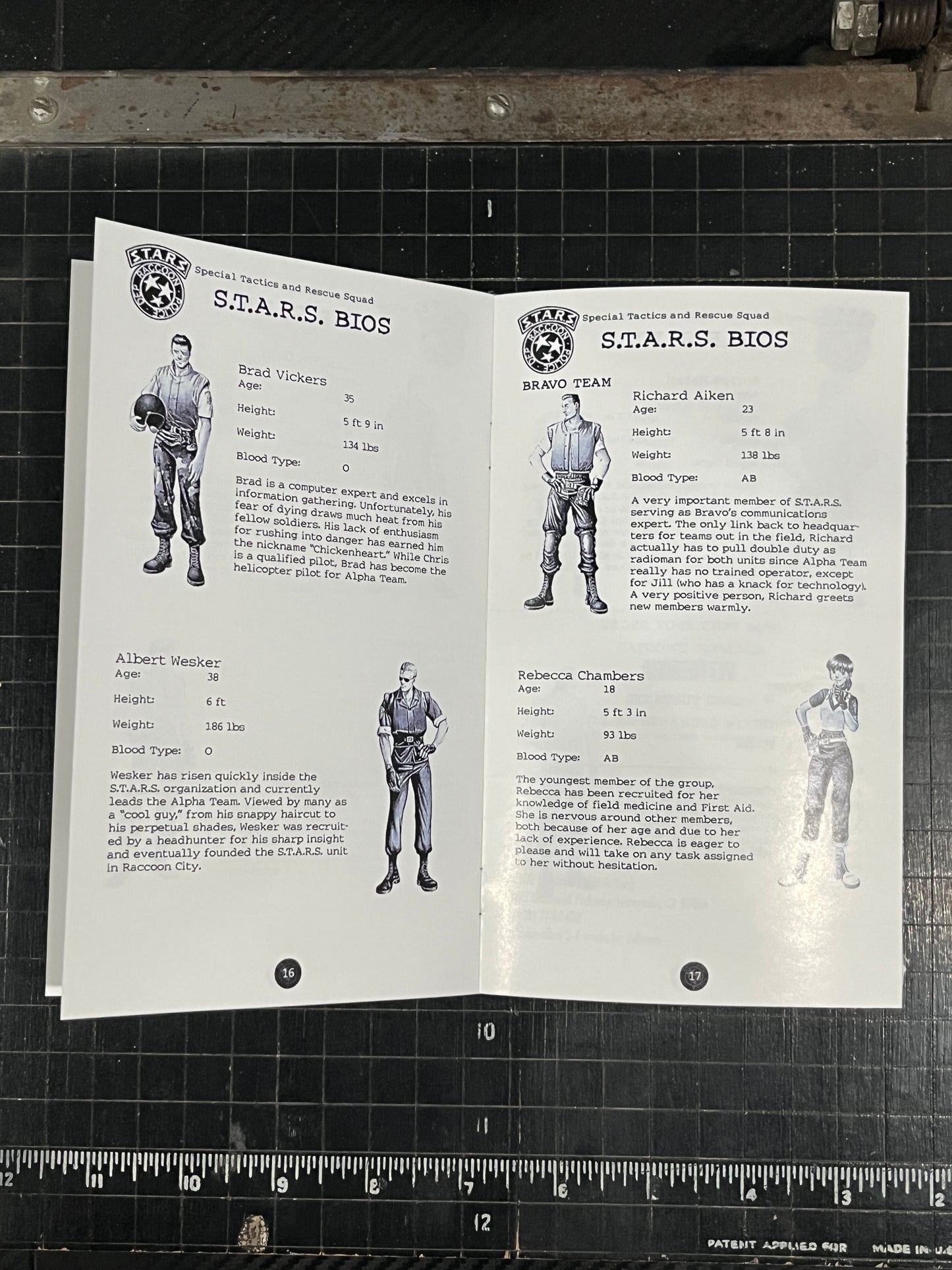 Resident Evil Long Box Version PS1 Custom Manual