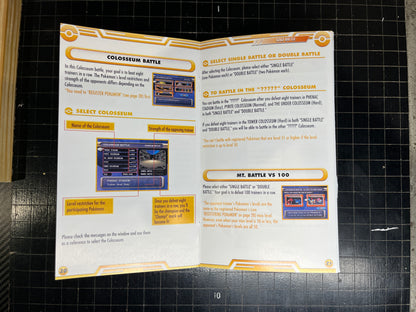 Pokemon Colosseum GameCube custom manual