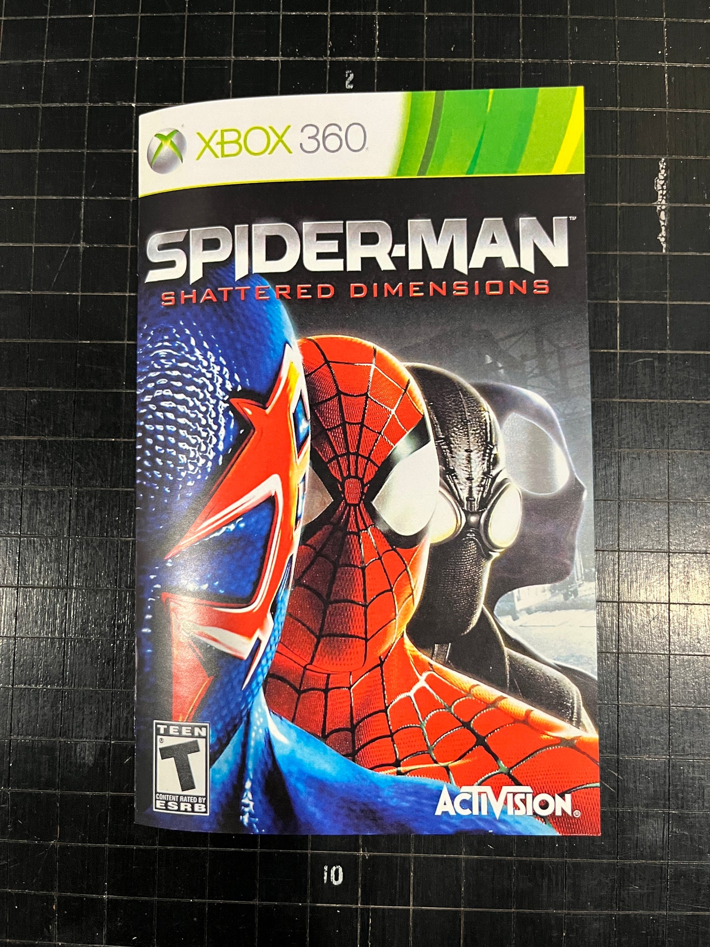 Spider Man Shattered Dimensions Xbox 360 Custom Manual