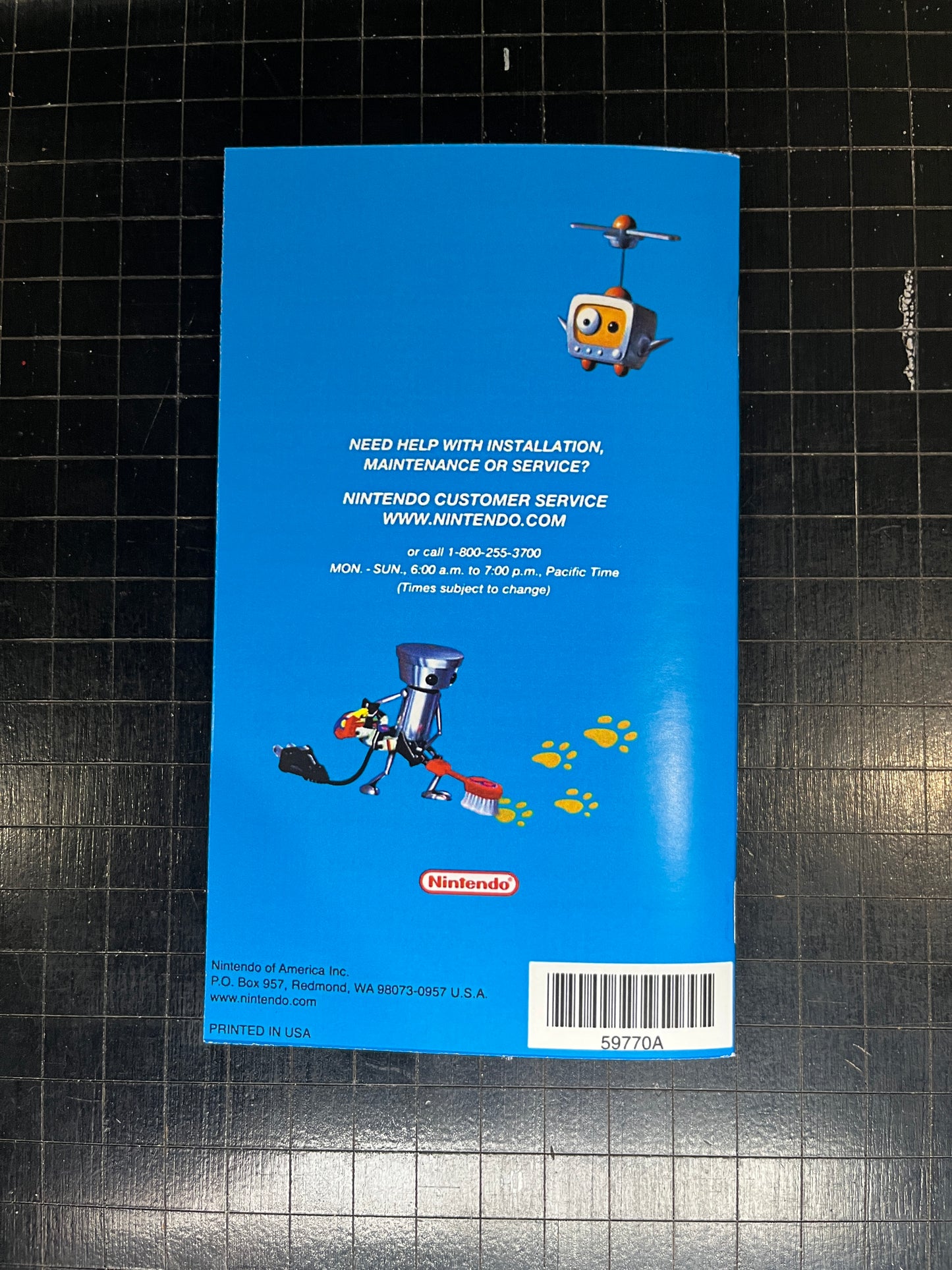 Chibi - Robo GameCube custom manual