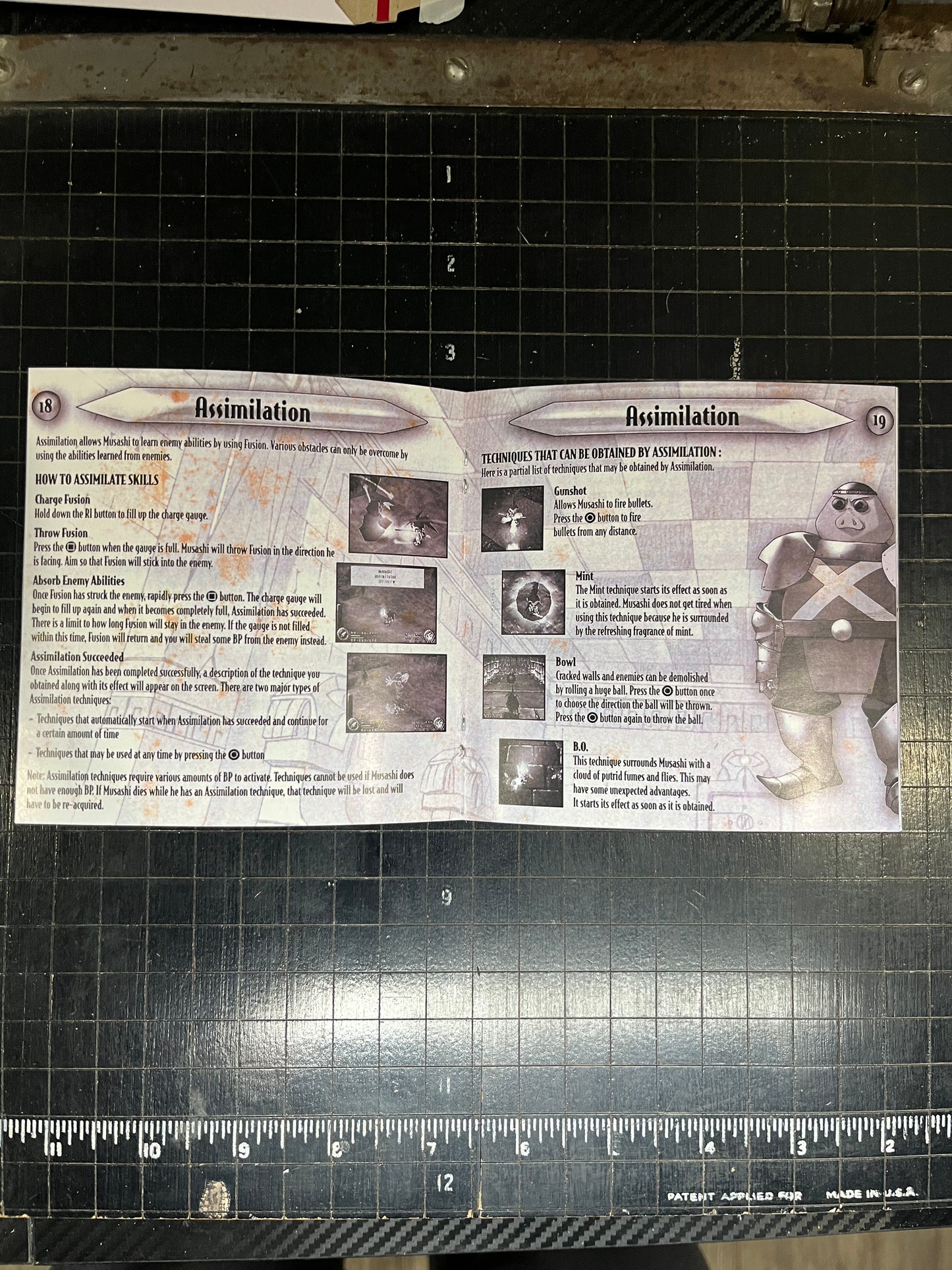 Brave Fencer Musashi PS1 Custom Manual