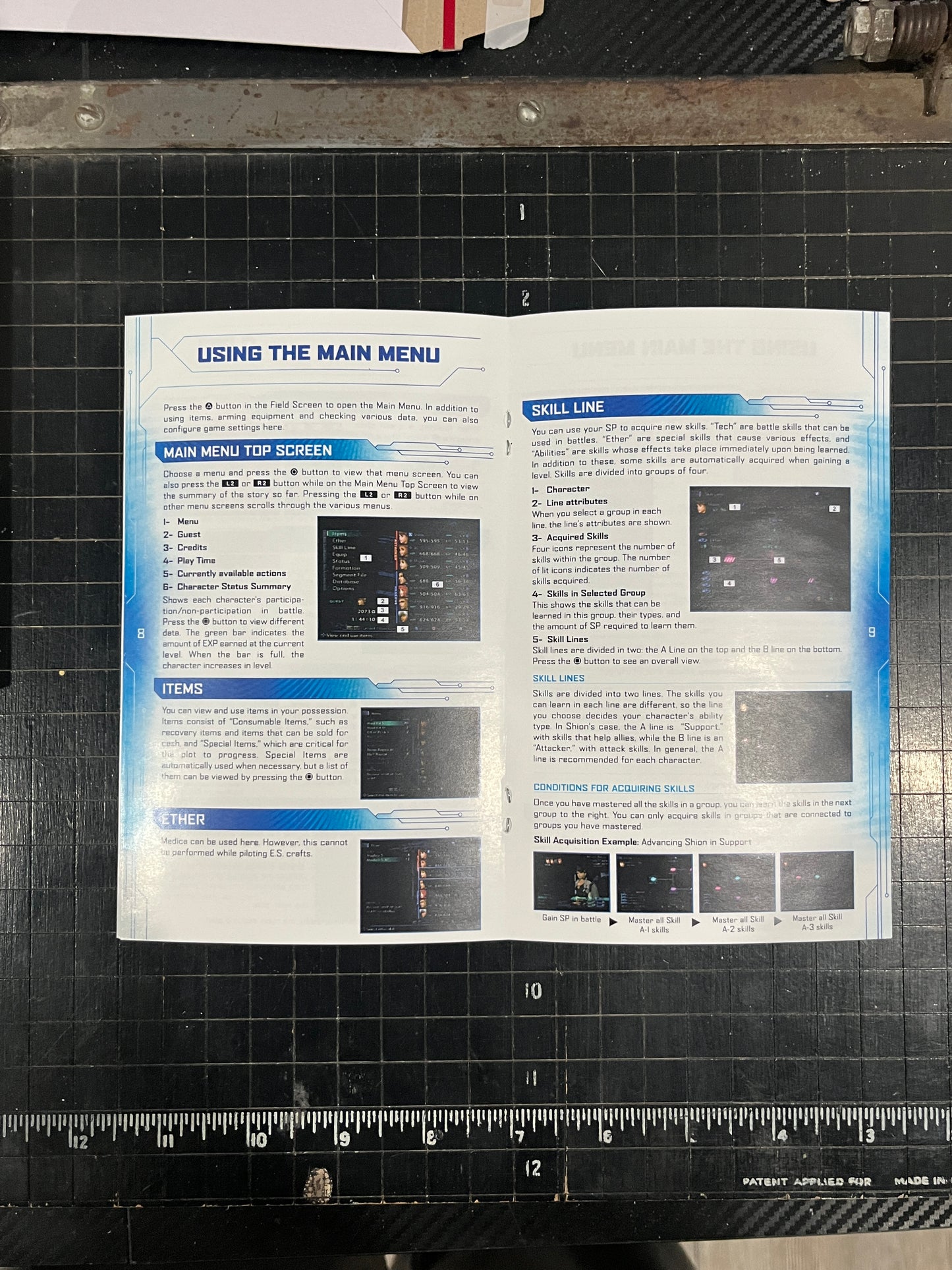 Xenosaga episode 3 PS2 Custom Manual