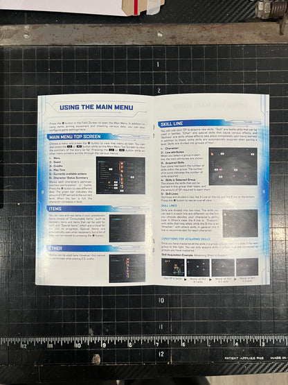Xenosaga episode 3 PS2 Custom Manual